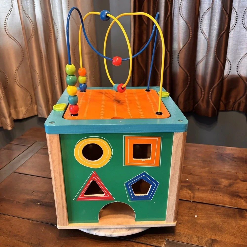 Toys R Us Wooden‎ 5 In 1 Activity Cube 12